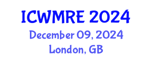International Conference on Waste Management, Recycling and Environment (ICWMRE) December 09, 2024 - London, United Kingdom