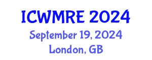 International Conference on Waste Management, Recycling and Environment (ICWMRE) September 19, 2024 - London, United Kingdom
