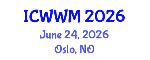 International Conference on Wastewater and Water Management (ICWWM) June 24, 2026 - Oslo, Norway