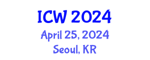 International Conference on Wastewater (ICW) April 25, 2024 - Seoul, Republic of Korea