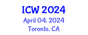 International Conference on Wastewater (ICW) April 04, 2024 - Toronto, Canada