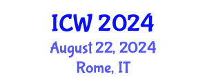 International Conference on Wastewater (ICW) August 22, 2024 - Rome, Italy