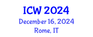 International Conference on Wastewater (ICW) December 16, 2024 - Rome, Italy