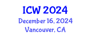 International Conference on Wastewater (ICW) December 16, 2024 - Vancouver, Canada