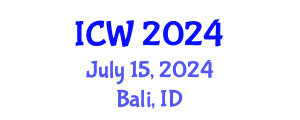 International Conference on Wastewater (ICW) July 15, 2024 - Bali, Indonesia