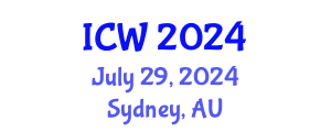 International Conference on Wastewater (ICW) July 29, 2024 - Sydney, Australia