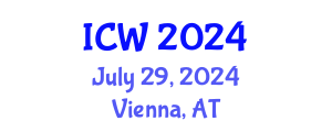International Conference on Wastewater (ICW) July 29, 2024 - Vienna, Austria