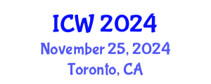 International Conference on Wastewater (ICW) November 25, 2024 - Toronto, Canada