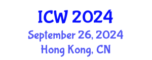 International Conference on Wastewater (ICW) September 26, 2024 - Hong Kong, China