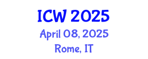 International Conference on Wastewater (ICW) April 08, 2025 - Rome, Italy