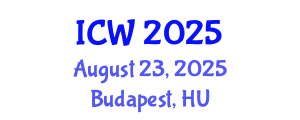 International Conference on Wastewater (ICW) August 23, 2025 - Budapest, Hungary