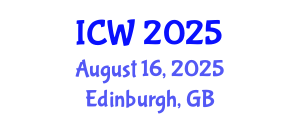International Conference on Wastewater (ICW) August 16, 2025 - Edinburgh, United Kingdom