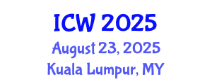 International Conference on Wastewater (ICW) August 23, 2025 - Kuala Lumpur, Malaysia