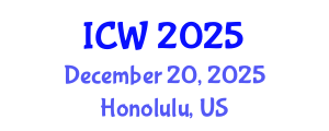 International Conference on Wastewater (ICW) December 20, 2025 - Honolulu, United States