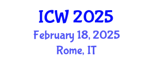 International Conference on Wastewater (ICW) February 18, 2025 - Rome, Italy