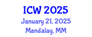 International Conference on Wastewater (ICW) January 21, 2025 - Mandalay, Myanmar