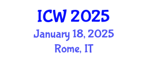 International Conference on Wastewater (ICW) January 18, 2025 - Rome, Italy