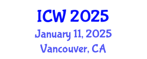 International Conference on Wastewater (ICW) January 11, 2025 - Vancouver, Canada