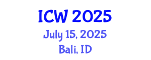 International Conference on Wastewater (ICW) July 15, 2025 - Bali, Indonesia
