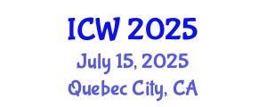 International Conference on Wastewater (ICW) July 15, 2025 - Quebec City, Canada