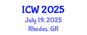 International Conference on Wastewater (ICW) July 19, 2025 - Rhodes, Greece