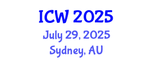 International Conference on Wastewater (ICW) July 29, 2025 - Sydney, Australia
