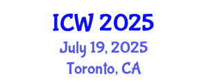International Conference on Wastewater (ICW) July 19, 2025 - Toronto, Canada