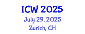 International Conference on Wastewater (ICW) July 29, 2025 - Zurich, Switzerland