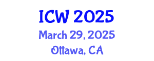 International Conference on Wastewater (ICW) March 29, 2025 - Ottawa, Canada