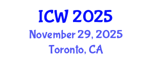 International Conference on Wastewater (ICW) November 29, 2025 - Toronto, Canada