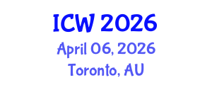 International Conference on Wastewater (ICW) April 06, 2026 - Toronto, Australia International Conference on Wastewater (ICW) April 06, 2026 - Toronto, Australia