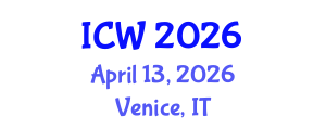 International Conference on Wastewater (ICW) April 13, 2026 - Venice, Italy International Conference on Wastewater (ICW) April 13, 2026 - Venice, Italy