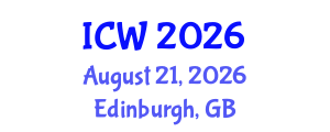 International Conference on Wastewater (ICW) August 21, 2026 - Edinburgh, United Kingdom International Conference on Wastewater (ICW) August 21, 2026 - Edinburgh, United Kingdom