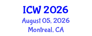 International Conference on Wastewater (ICW) August 05, 2026 - Montreal, Canada International Conference on Wastewater (ICW) August 05, 2026 - Montreal, Canada