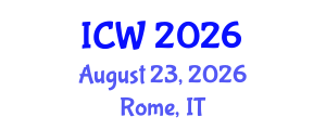 International Conference on Wastewater (ICW) August 23, 2026 - Rome, Italy International Conference on Wastewater (ICW) August 23, 2026 - Rome, Italy