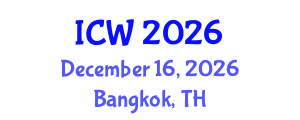 International Conference on Wastewater (ICW) December 16, 2026 - Bangkok, Thailand International Conference on Wastewater (ICW) December 16, 2026 - Bangkok, Thailand