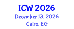 International Conference on Wastewater (ICW) December 13, 2026 - Cairo, Egypt International Conference on Wastewater (ICW) December 13, 2026 - Cairo, Egypt