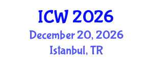 International Conference on Wastewater (ICW) December 20, 2026 - Istanbul, Turkey International Conference on Wastewater (ICW) December 20, 2026 - Istanbul, Turkey