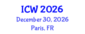 International Conference on Wastewater (ICW) December 30, 2026 - Paris, France International Conference on Wastewater (ICW) December 30, 2026 - Paris, France