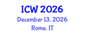 International Conference on Wastewater (ICW) December 13, 2026 - Rome, Italy International Conference on Wastewater (ICW) December 13, 2026 - Rome, Italy