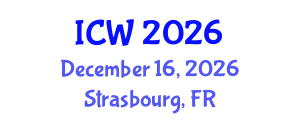 International Conference on Wastewater (ICW) December 16, 2026 - Strasbourg, France International Conference on Wastewater (ICW) December 16, 2026 - Strasbourg, France