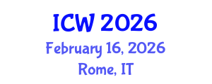 International Conference on Wastewater (ICW) February 16, 2026 - Rome, Italy International Conference on Wastewater (ICW) February 16, 2026 - Rome, Italy