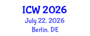 International Conference on Wastewater (ICW) July 22, 2026 - Berlin, Germany International Conference on Wastewater (ICW) July 22, 2026 - Berlin, Germany