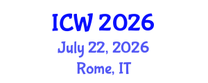 International Conference on Wastewater (ICW) July 22, 2026 - Rome, Italy International Conference on Wastewater (ICW) July 22, 2026 - Rome, Italy