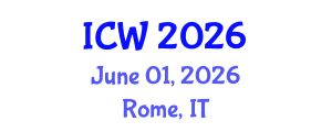 International Conference on Wastewater (ICW) June 01, 2026 - Rome, Italy International Conference on Wastewater (ICW) June 01, 2026 - Rome, Italy