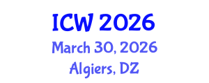 International Conference on Wastewater (ICW) March 30, 2026 - Algiers, Algeria International Conference on Wastewater (ICW) March 30, 2026 - Algiers, Algeria