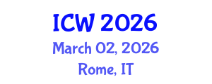 International Conference on Wastewater (ICW) March 02, 2026 - Rome, Italy International Conference on Wastewater (ICW) March 02, 2026 - Rome, Italy