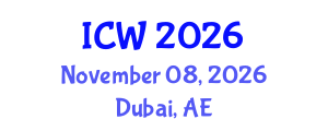 International Conference on Wastewater (ICW) November 08, 2026 - Dubai, United Arab Emirates International Conference on Wastewater (ICW) November 08, 2026 - Dubai, United Arab Emirates