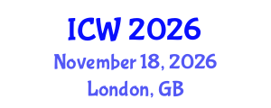 International Conference on Wastewater (ICW) November 18, 2026 - London, United Kingdom International Conference on Wastewater (ICW) November 18, 2026 - London, United Kingdom