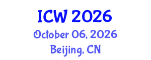 International Conference on Wastewater (ICW) October 06, 2026 - Beijing, China